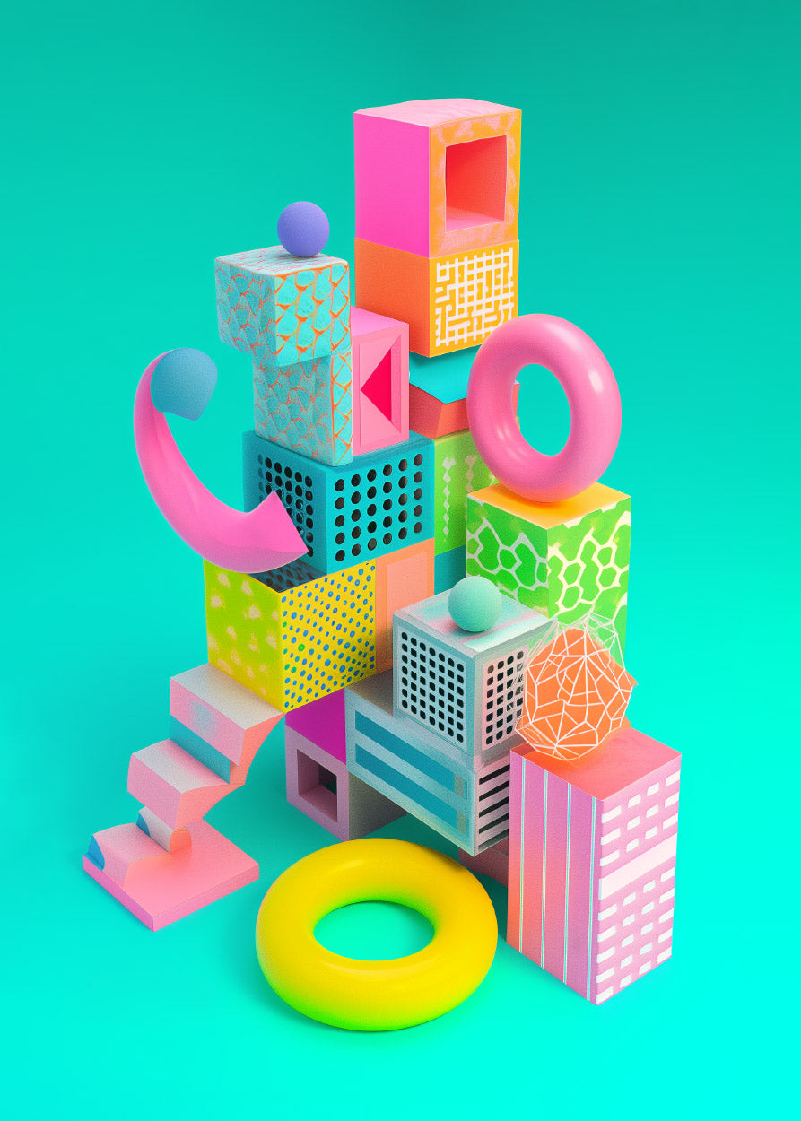 Cyan blocks 1