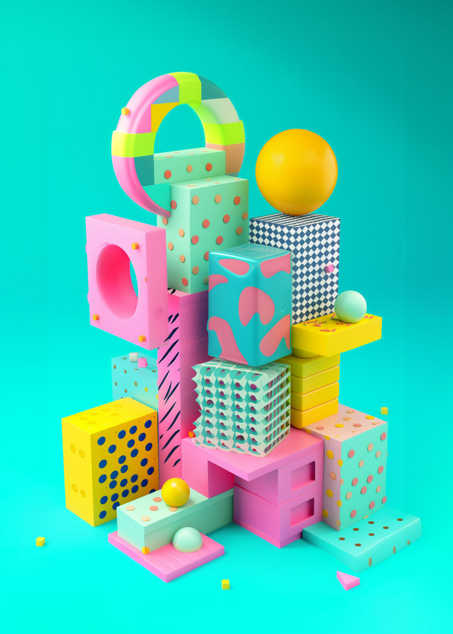 Cyan blocks 2